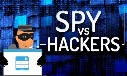 Инфографический заголовок spy-vs-hack