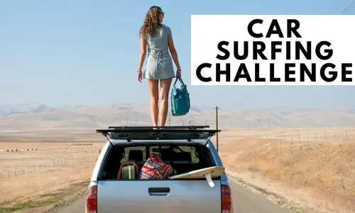 desafío de surf de coche