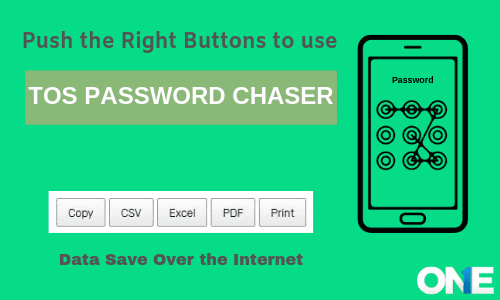 Nhấn nút bên phải để sử dụng trình theo dõi mật khẩu