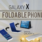 Samsung Galaxy X foldable phone Infographic