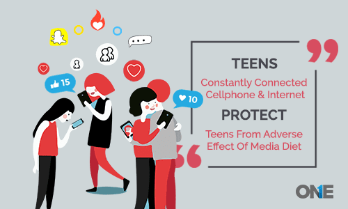 Proteja os adolescentes dos efeitos adversos da dieta da Internet e da mídia