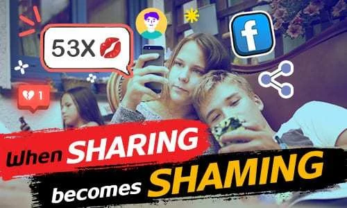When sharing becomes shaming