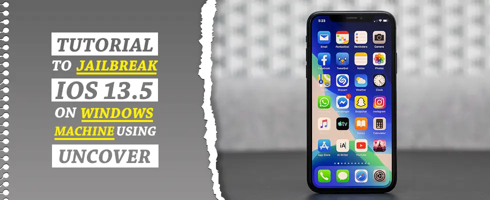 jailbreak ios 13.5 Windows üzerinde