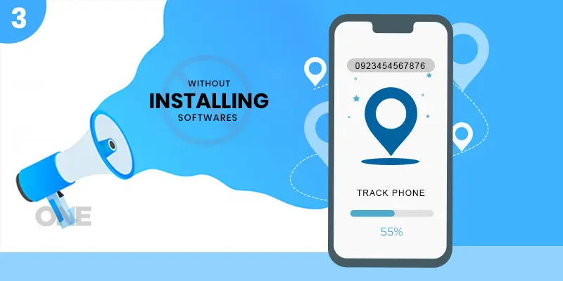 Track the target phone with a mobile number without installing spy software?