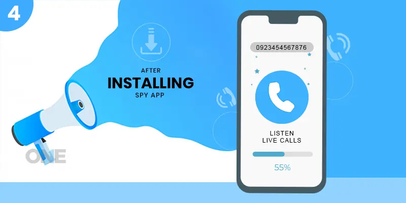 Listen to live phone calls after installing theonespy