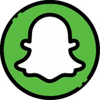 Logo Snapchat màu xanh lá cây