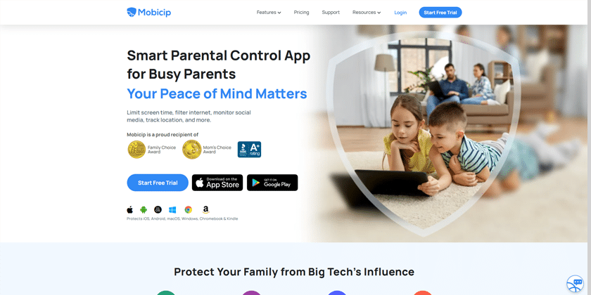 Panoramica dell'app Mobicip per il monitoraggio del telefono e il controllo parentale