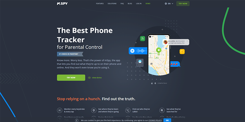 Panoramica dell'app mSpy per il monitoraggio del telefono e il controllo parentale