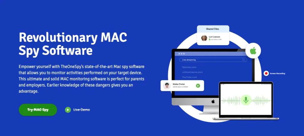 TheOneSpy : la meilleure application de suivi Mac
