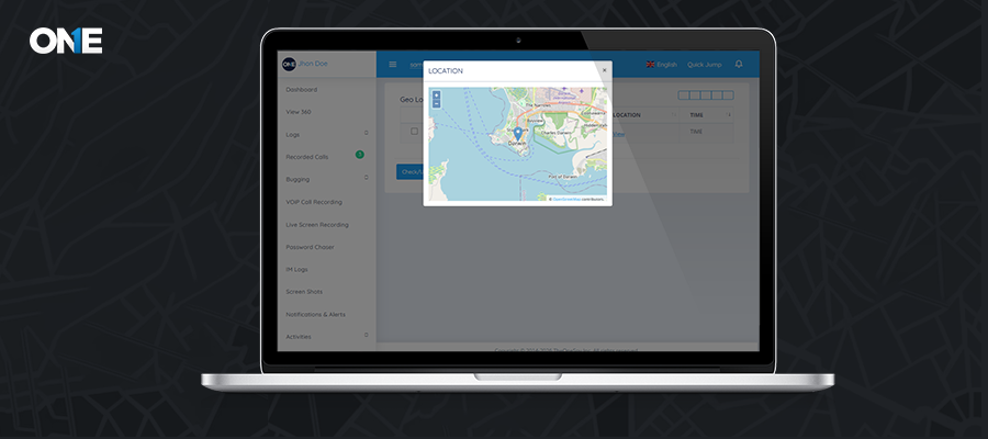 use theonespy to find lost android