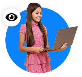 十二月,带着笔记本电脑的女孩 Windows家长监控软件