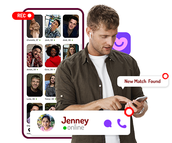 record badoo app screen activity