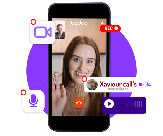 catch every call on badoo app