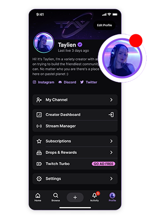 twitch activity monitoring